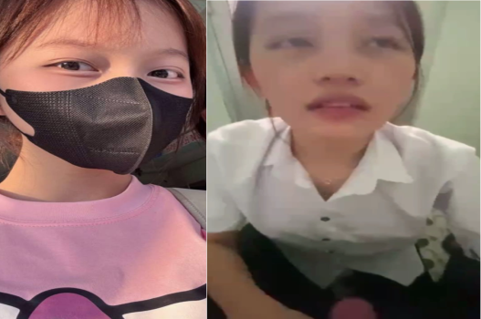 Nữ sinh khoái thổi kèn bạn trong WC